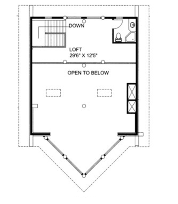 House Plan Design - Log Floor Plan - Upper Floor Plan #117-823