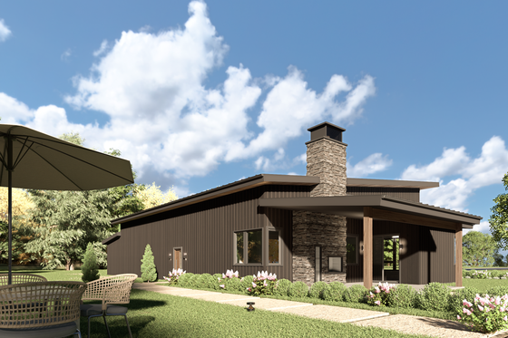 Exterior - Other Elevation for Barndominium House Plan #1070-221 - 1 bed, 1.5 bath