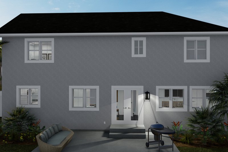 Home Plan - Exterior - Rear Elevation for Traditional House Plan #1060-68 - 3 bed, 2.5 bath