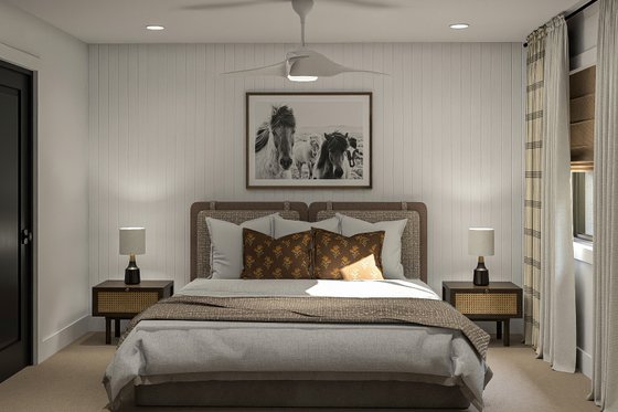 Interior - Bedroom for Barndominium House Plan #455-345 - 3 bed, 3 bath