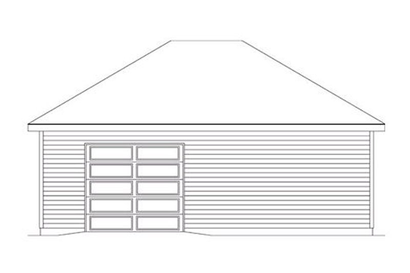Architectural House Design - Exterior - Rear Elevation for Traditional House Plan #22-555, 0 bath