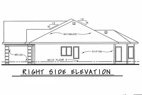 Exterior - Other Elevation for European House Plan #20-1422 - 2 bed, 2 bath