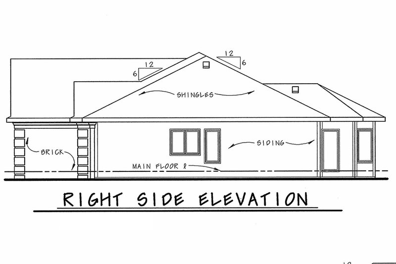 House Plan Design - Exterior - Other Elevation for European House Plan #20-1422 - 2 bed, 2 bath
