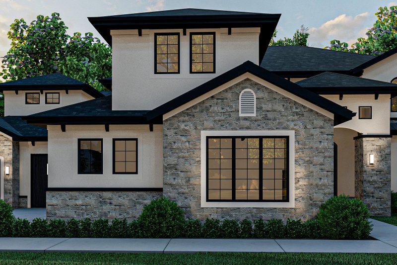 Home Plan - Exterior - Other Elevation 4 for European House Plan #455-160 - 5 bed, 3.5 bath