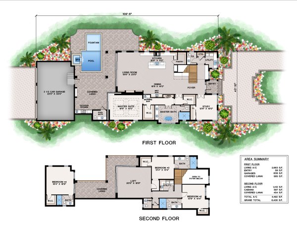 Contemporary Floor Plan - Main Floor Plan #1083-26