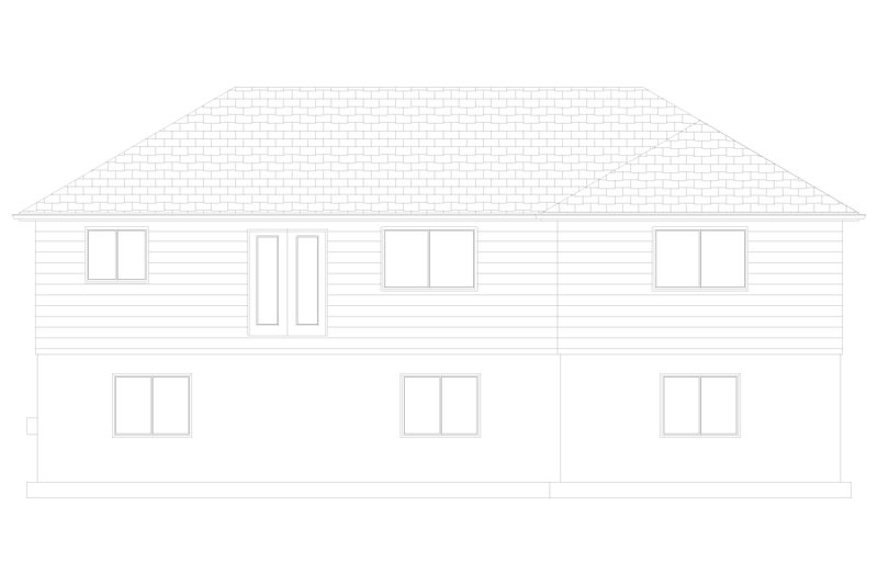 Dream House Plan - Exterior - Rear Elevation 3 for Traditional House Plan #1060-176 - 3 bed, 2 bath