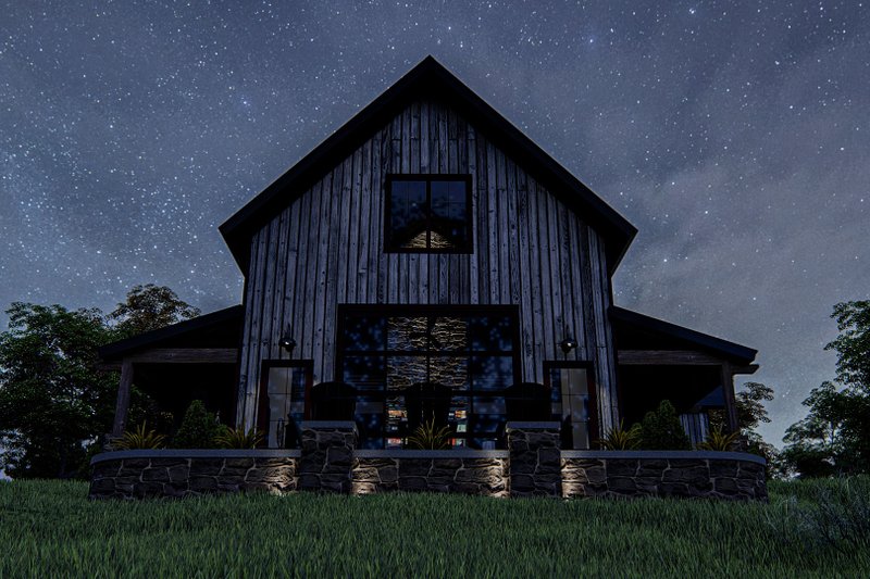 House Design - Exterior - Other Elevation 5 for Barndominium House Plan #455-249 - 4 bed, 3.5 bath