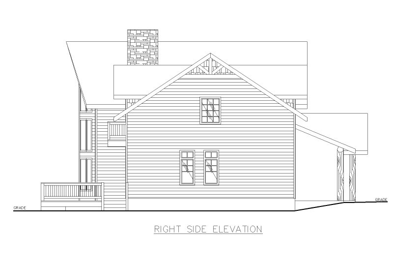 House Plan Design - Exterior - Other Elevation 1 for Craftsman House Plan #117-1077 - 4 bed, 3.5 bath