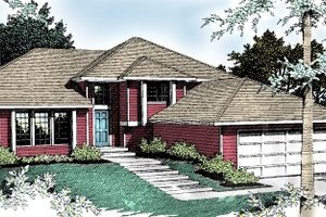 Traditional Exterior - Front Elevation Plan #90-402