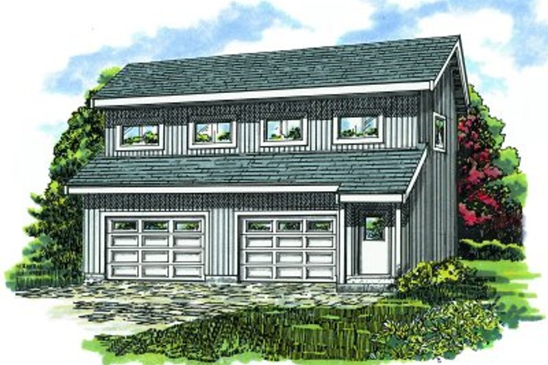 Traditional Style House Plan - 1 Beds 1 Baths 1140 Sq/Ft Plan #47-517
