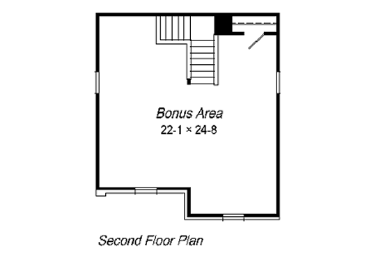 Floor Plan - Other Floor for European House Plan #329-193 - 3 bed, 2 bath