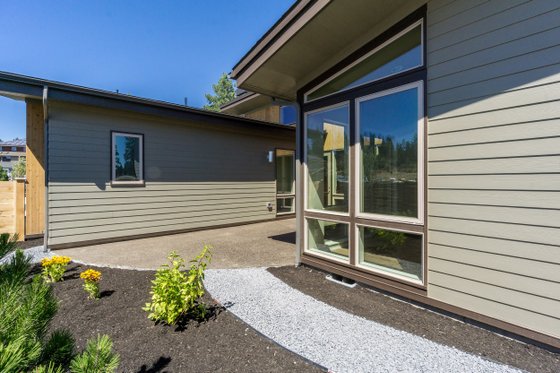 Exterior - Rear Elevation 1 for Modern House Plan #895-60 - 3 bed, 2 bath