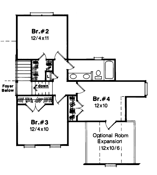 Dream House Plan - European Floor Plan - Upper Floor Plan #41-149