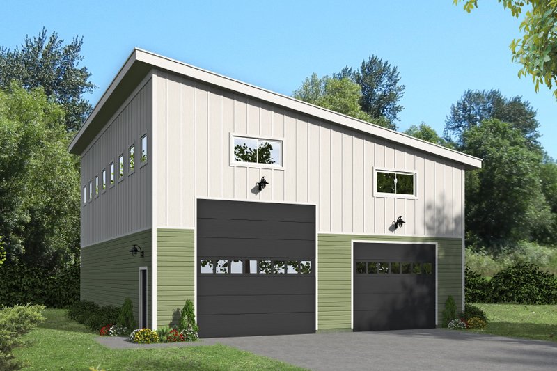 Architectural House Design - Contemporary Exterior - Front Elevation Plan #932-72