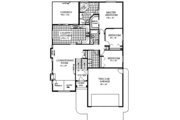Contemporary Style House Plan - 3 Beds 2 Baths 1662 Sq/Ft Plan #18-305 