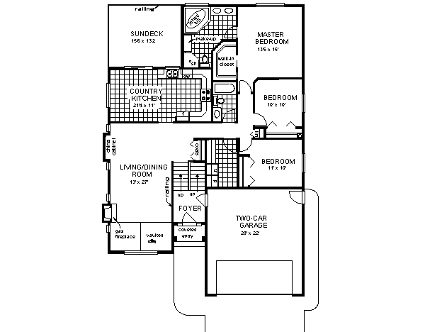 Home Plan - Contemporary Floor Plan - Main Floor Plan #18-305