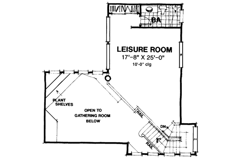 House Blueprint - Floor Plan - Upper Floor for Mediterranean House Plan #1007-10 - 4 bed, 4.5 bath