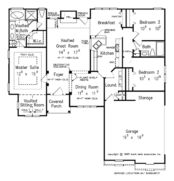 Dream House Plan - European Floor Plan - Main Floor Plan #927-113