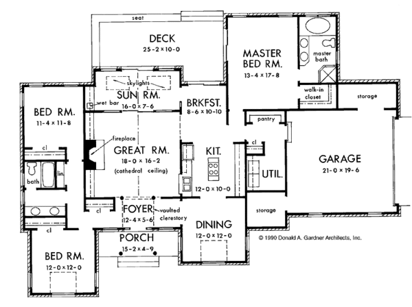 Home Plan - Ranch Floor Plan - Main Floor Plan #929-89