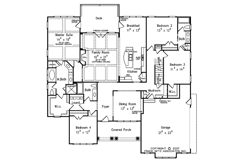 Home Plan - Floor Plan - Main Floor for Traditional House Plan #927-478 - 4 bed, 3 bath