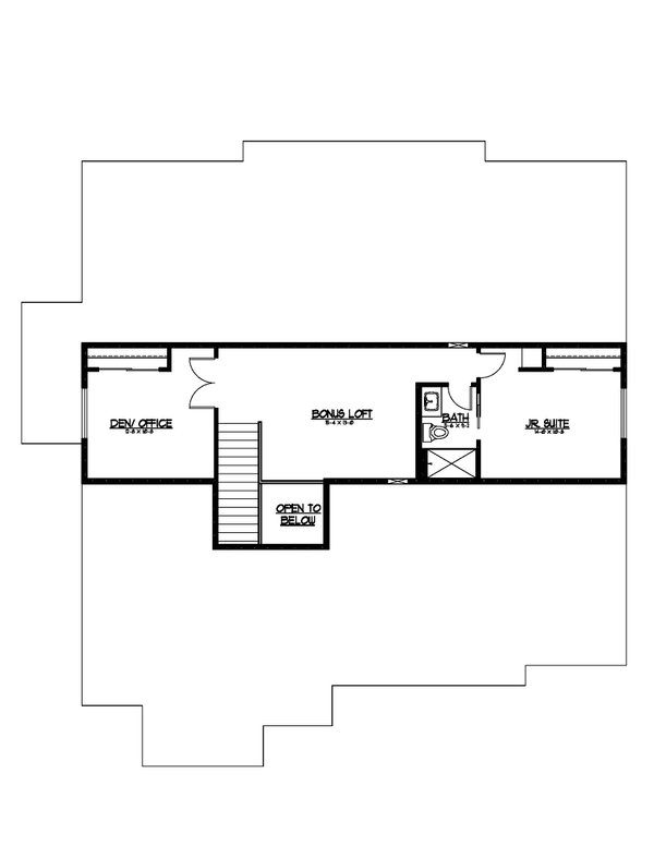 Home Plan - Traditional Floor Plan - Upper Floor Plan #569-80