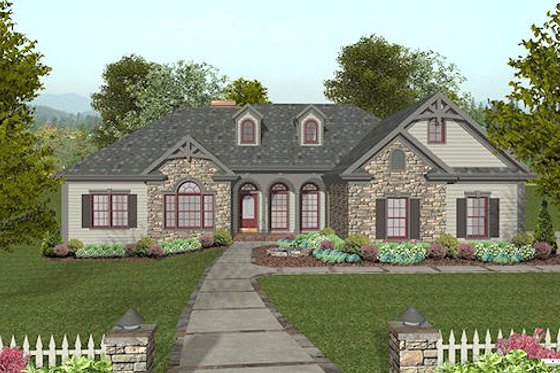 Exterior - Other Elevation 1 for Craftsman House Plan #56-568 - 3 bed, 2.5 bath
