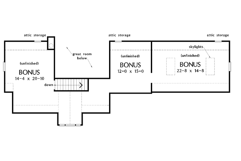 Home Plan - Floor Plan - Upper Floor for Traditional House Plan #929-379 - 3 bed, 2 bath