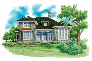Traditional Exterior - Front Elevation Plan #930-208