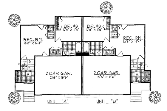 Floor Plan - Main Floor for Country House Plan #70-1299 - 6 bed, 4 bath