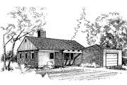 Country Style House Plan - 3 Beds 2 Baths 1581 Sq/Ft Plan #60-962 