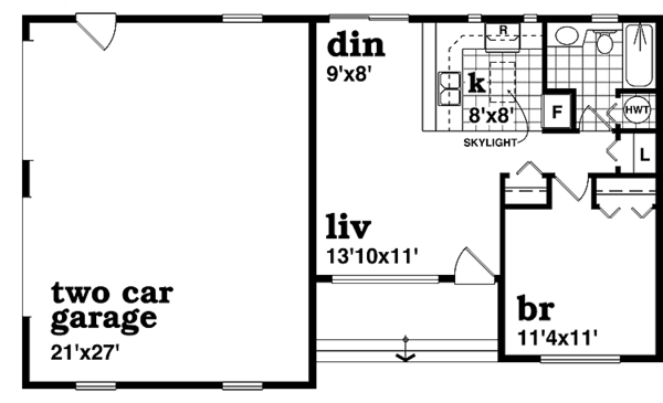 Home Plan - Craftsman Floor Plan - Main Floor Plan #47-1085