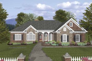 Craftsman Exterior - Front Elevation Plan #56-688