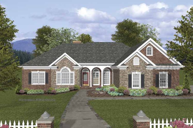 House Plan Design - Craftsman Exterior - Front Elevation Plan #56-688
