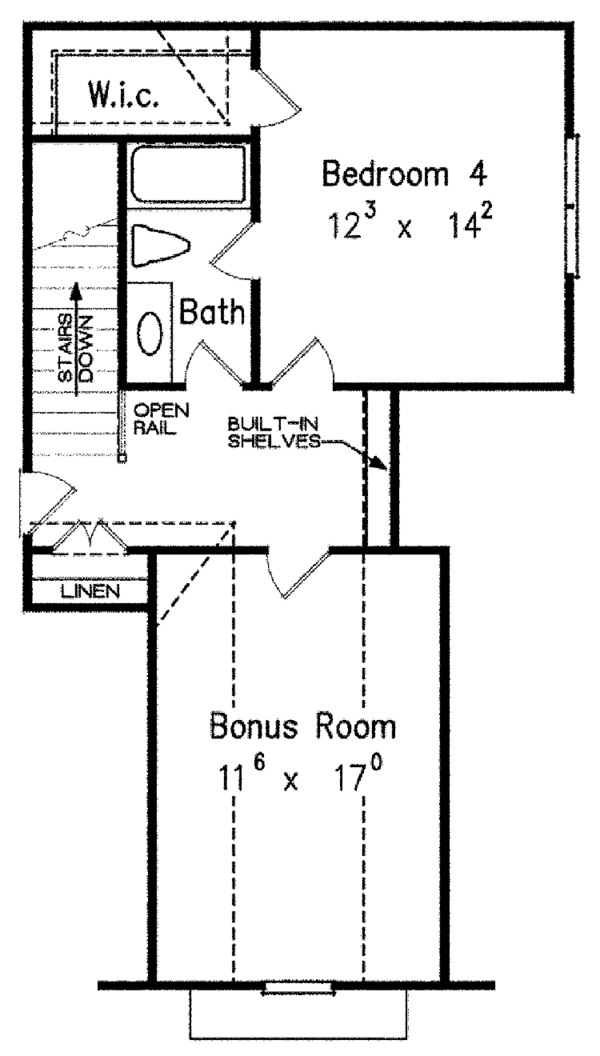 House Design - European Floor Plan - Upper Floor Plan #927-412