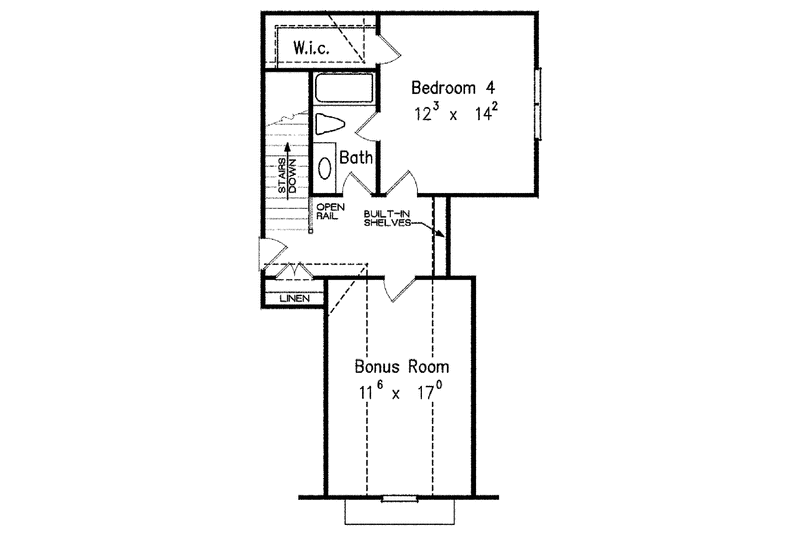Home Plan - Floor Plan - Upper Floor for European House Plan #927-412 - 3 bed, 2.5 bath