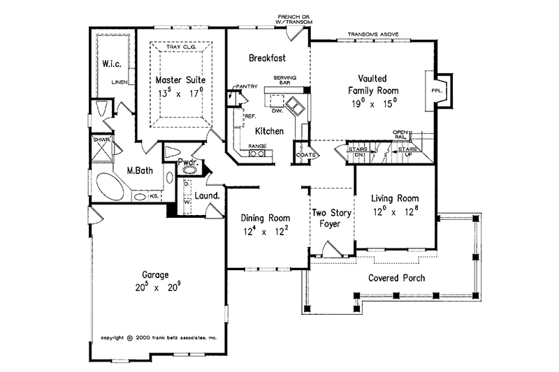 Home Plan - Floor Plan - Main Floor for Country House Plan #927-565 - 4 bed, 2.5 bath