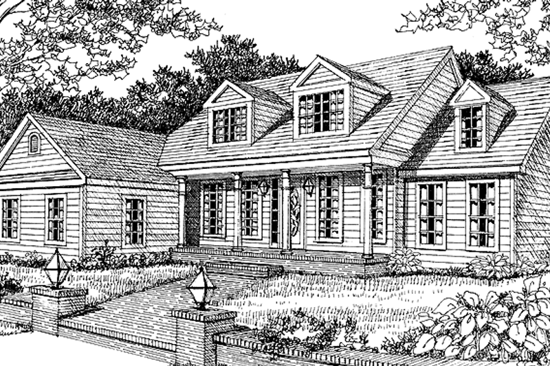 Dream House Plan - Country Exterior - Front Elevation Plan #314-234