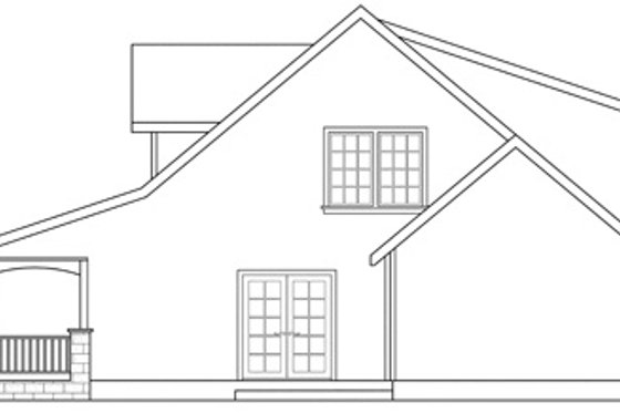 Exterior - Other Elevation 1 for Craftsman House Plan #124-803 - 5 bed, 3 bath