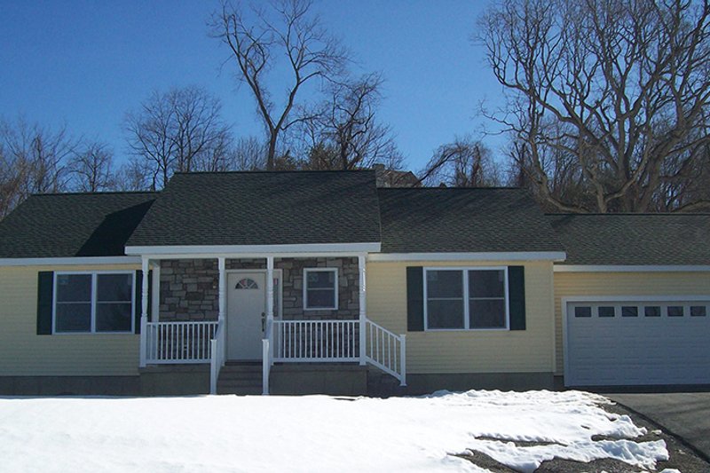 Dream House Plan - Exterior - Front Elevation 4 for Ranch House Plan #1061-35 - 2 bed, 2 bath