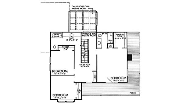 Dream House Plan - Country Floor Plan - Upper Floor Plan #320-1258