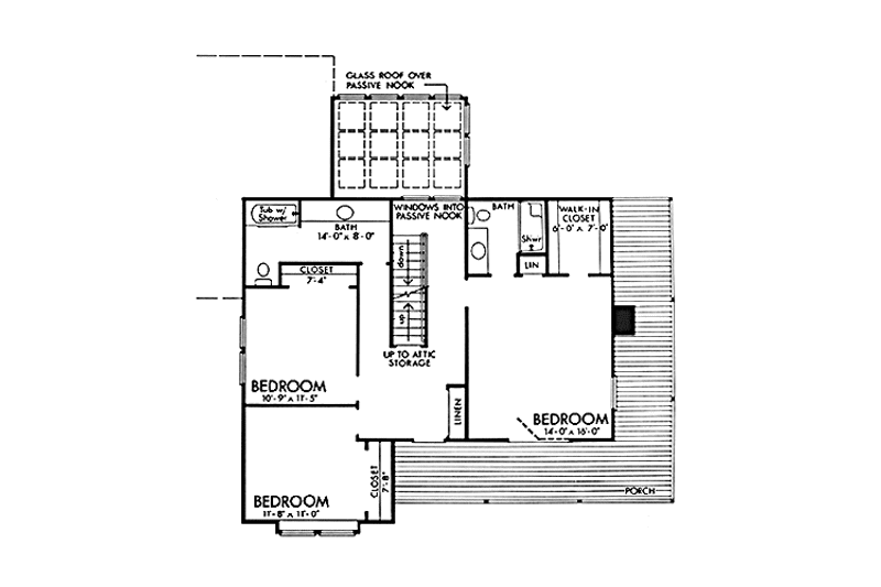 Dream House Plan - Floor Plan - Upper Floor for Country House Plan #320-1258 - 3 bed, 2.5 bath