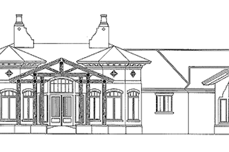 Home Plan - Exterior - Front Elevation 3 for Mediterranean House Plan #930-310 - 3 bed, 3.5 bath