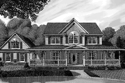 Victorian Style House Plan - 4 Beds 3 Baths 2645 Sq/Ft Plan #11-259 