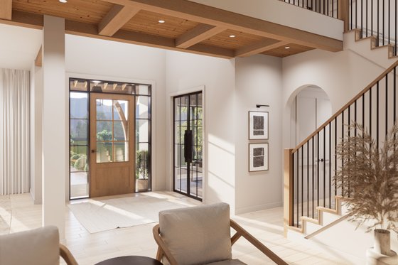 Interior - Entry for Contemporary House Plan #1114-5 - 4 bed, 4.5 bath