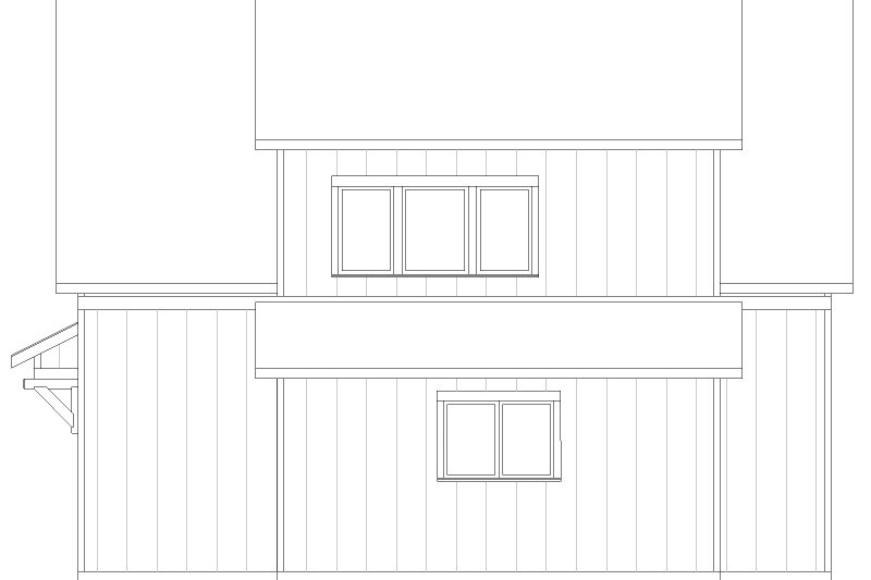 Architectural House Design - Exterior - Other Elevation 1 for Farmhouse House Plan #1105-21 - 1 bed, 1 bath