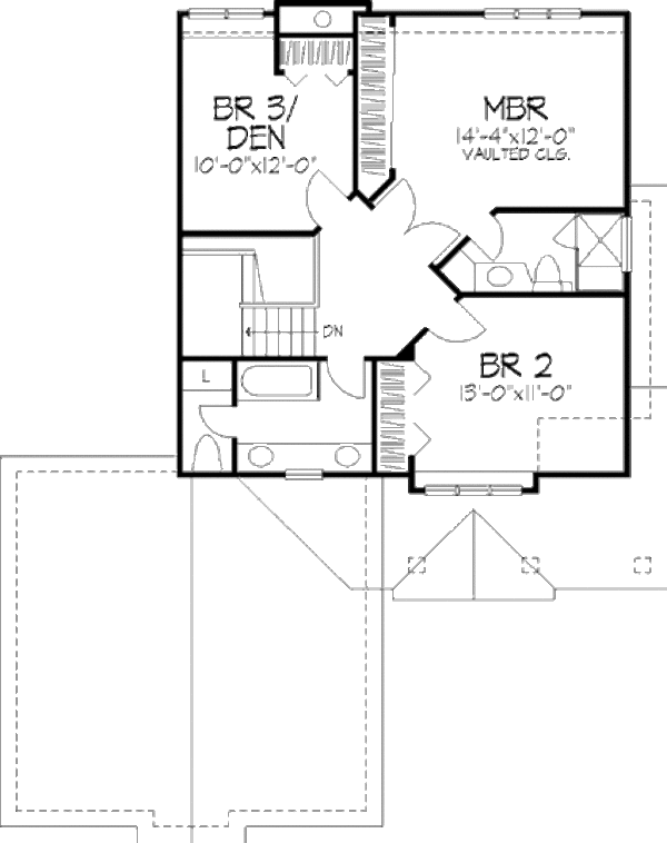 Architectural House Design - Country Floor Plan - Upper Floor Plan #320-467