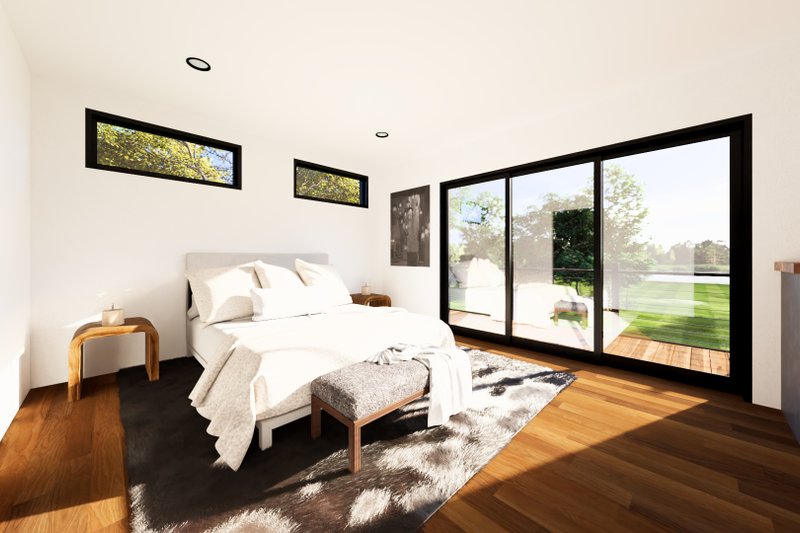 Architectural House Design - Interior - Master Bedroom for Modern House Plan #1064-298 - 2 bed, 2 bath