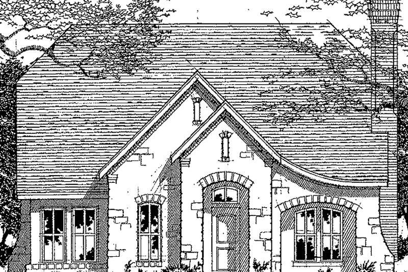 Home Plan - European Exterior - Front Elevation Plan #472-404