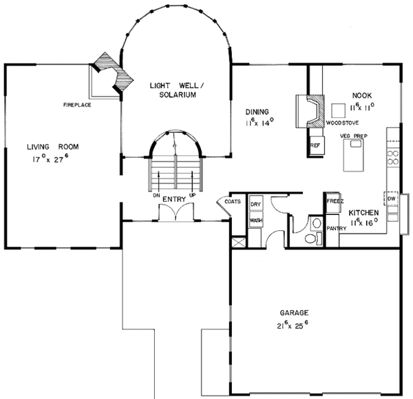 Home Plan - European Floor Plan - Main Floor Plan #60-959