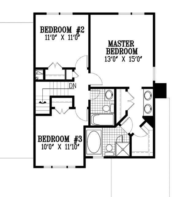 Home Plan - Traditional Floor Plan - Upper Floor Plan #953-91